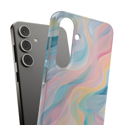 Dreamy Pastel Swirls - Slim Samsung S24 Phone Case