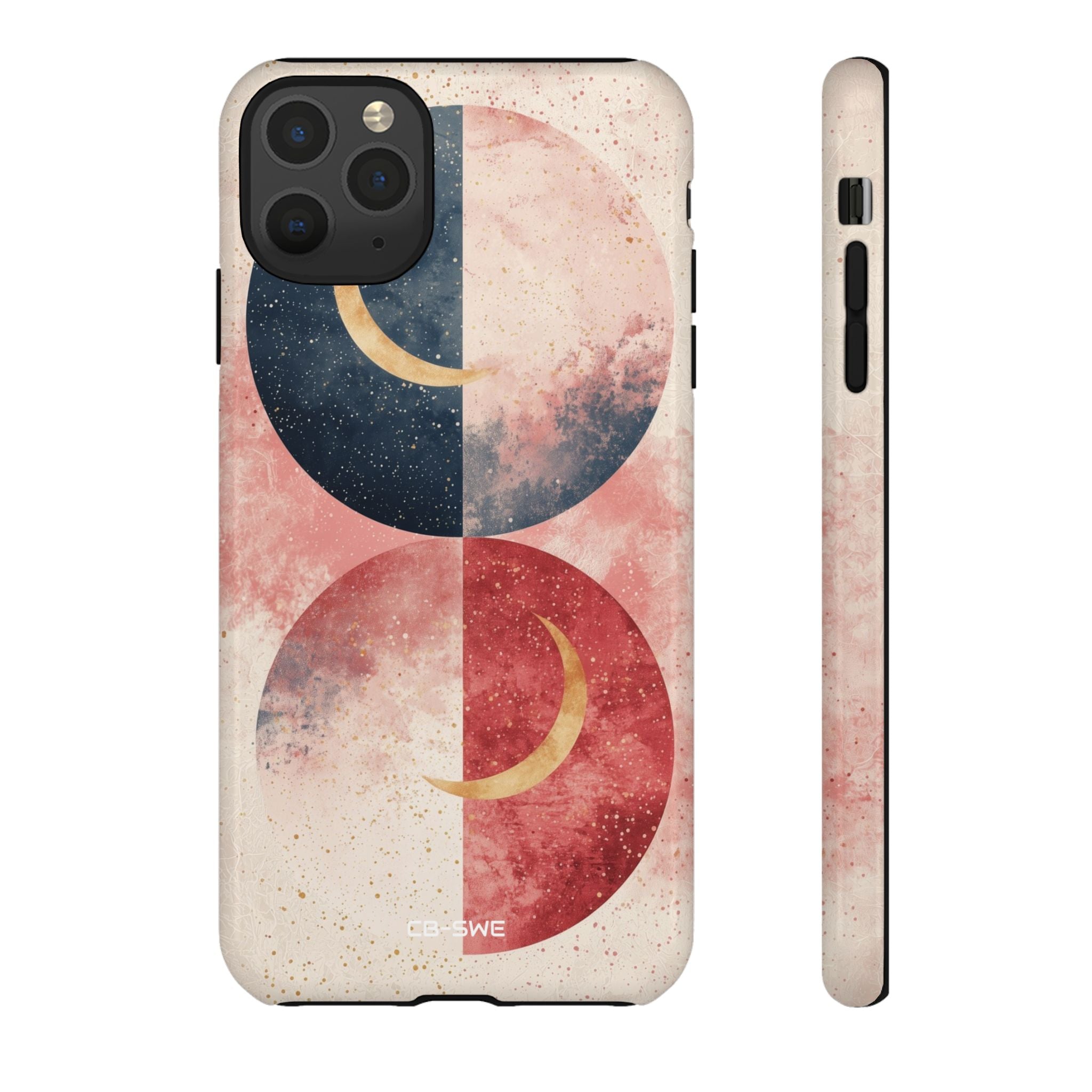 Crescents Embrace Stars - iPhone Case