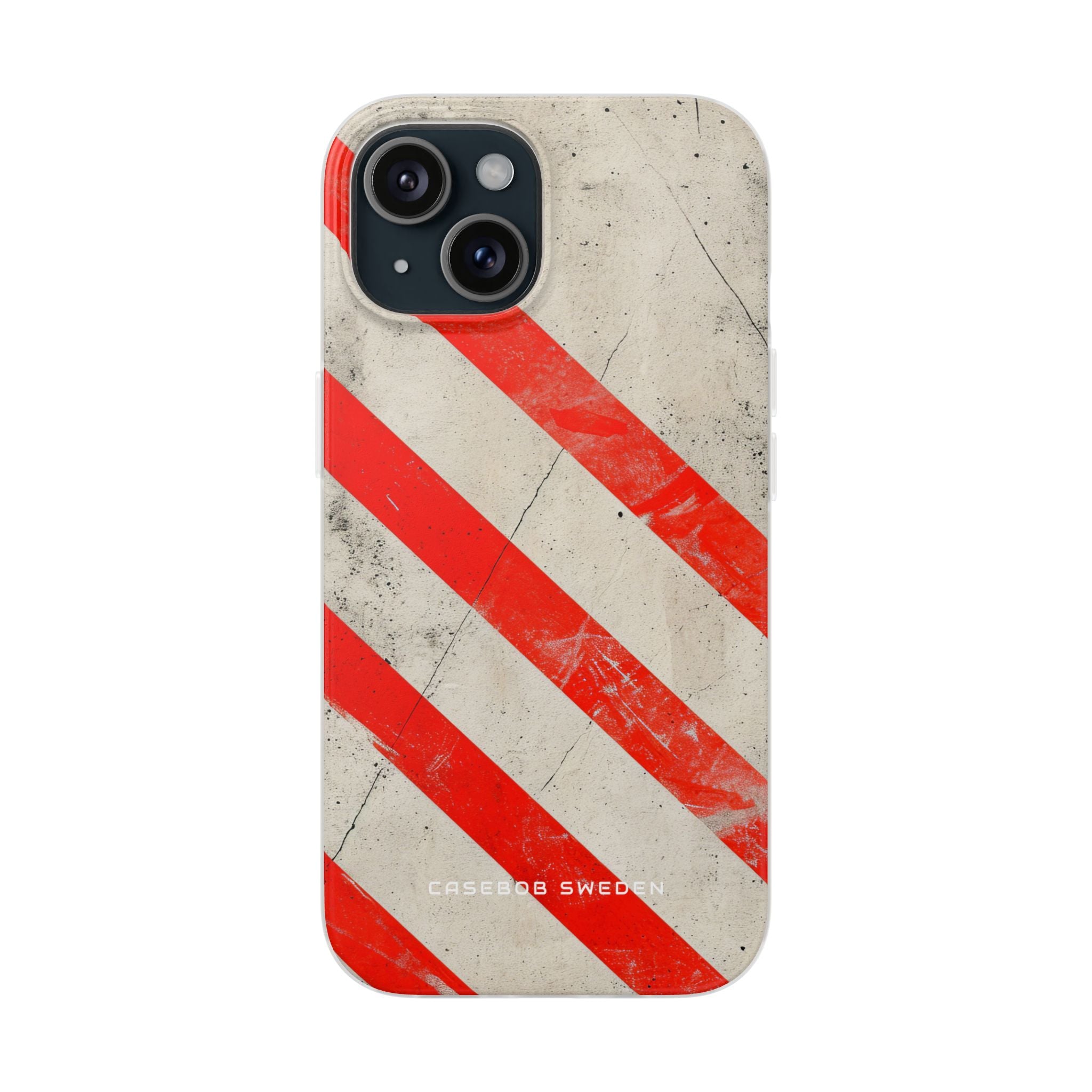 Striker Crimson Stripes iPhone 15 - Flexi-Telefonhülle