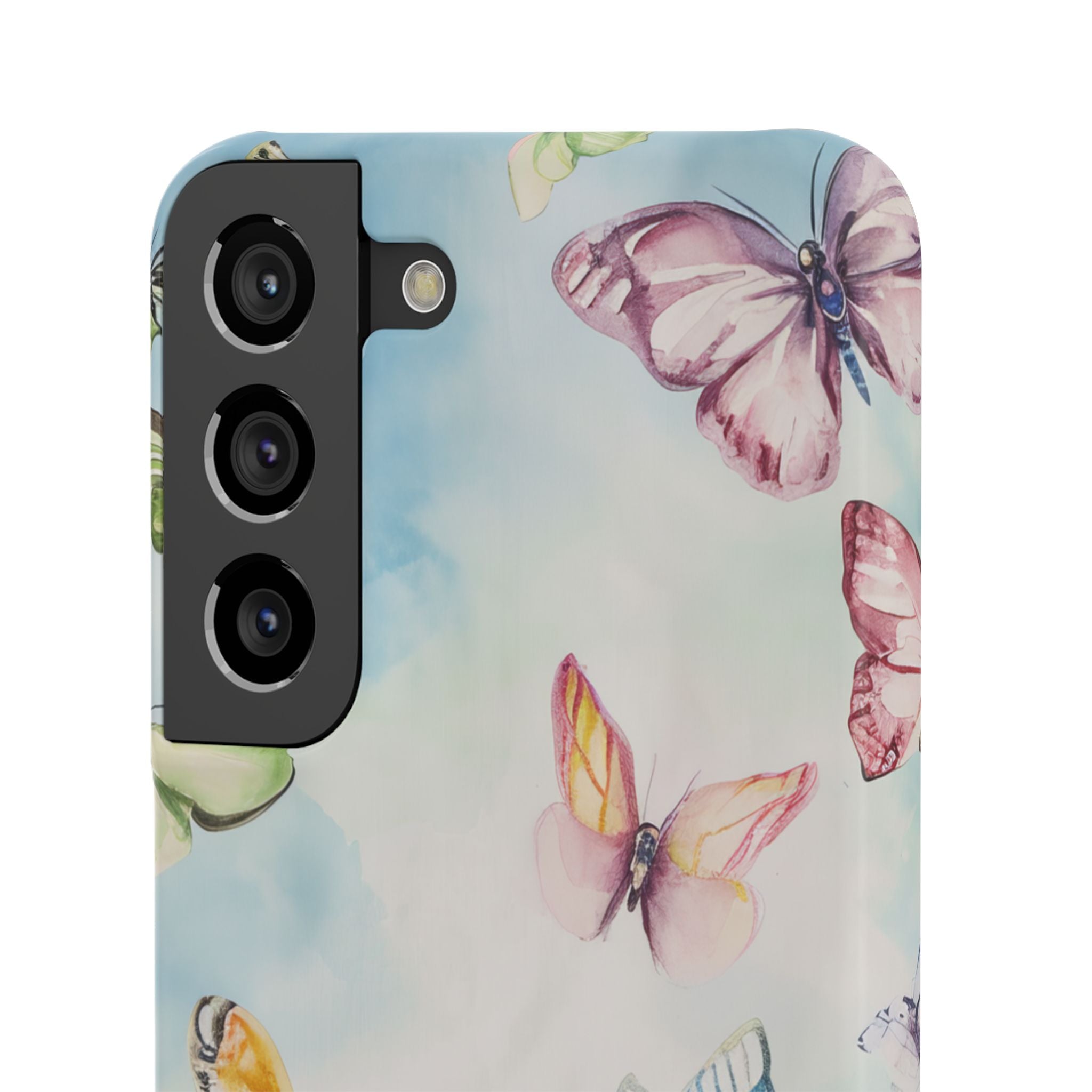 Watercolor Butterfly Bliss - Slim Samsung S22 Phone Case