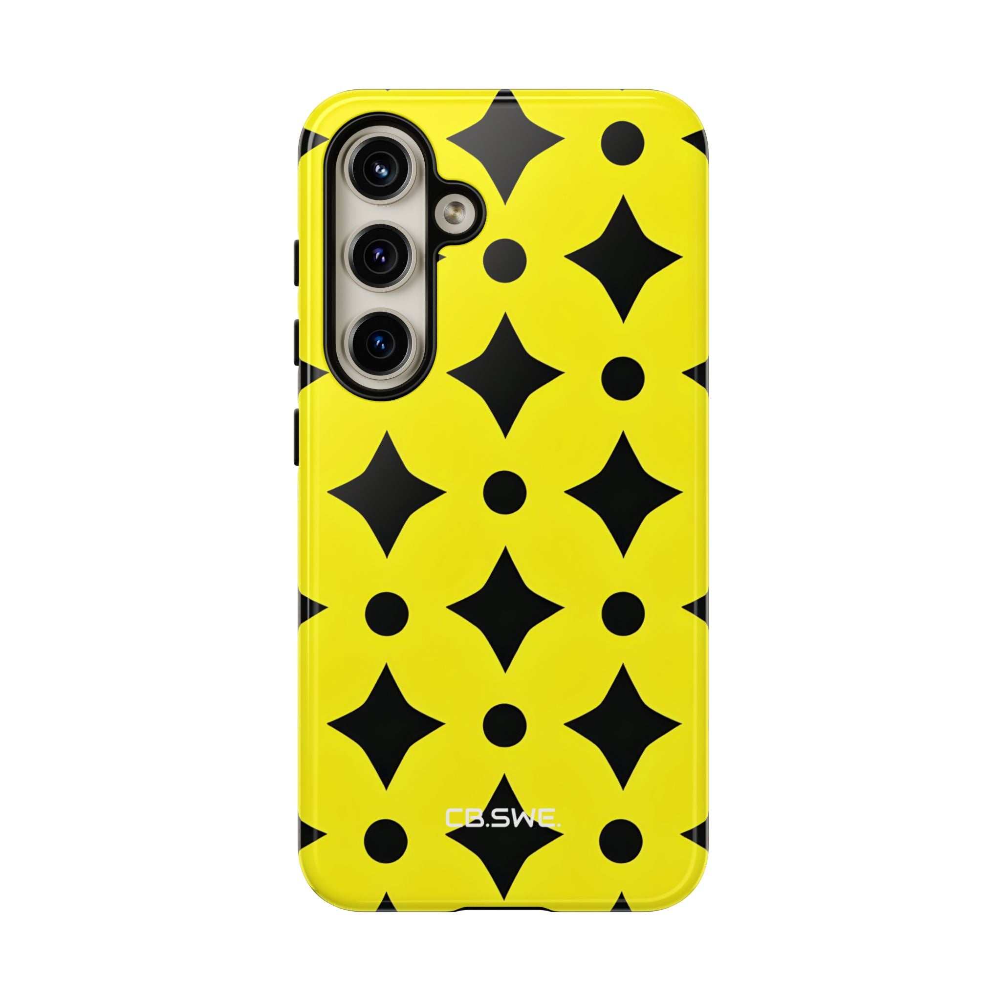 Vibrant Geometric Black Triangle Star Samsung S24 - Tough