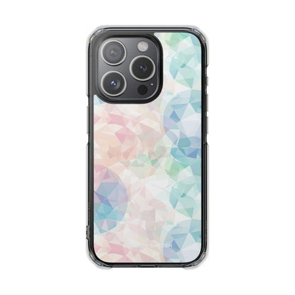 Pastel Geometry Background - Clear Impact iPhone 15 Phone Case