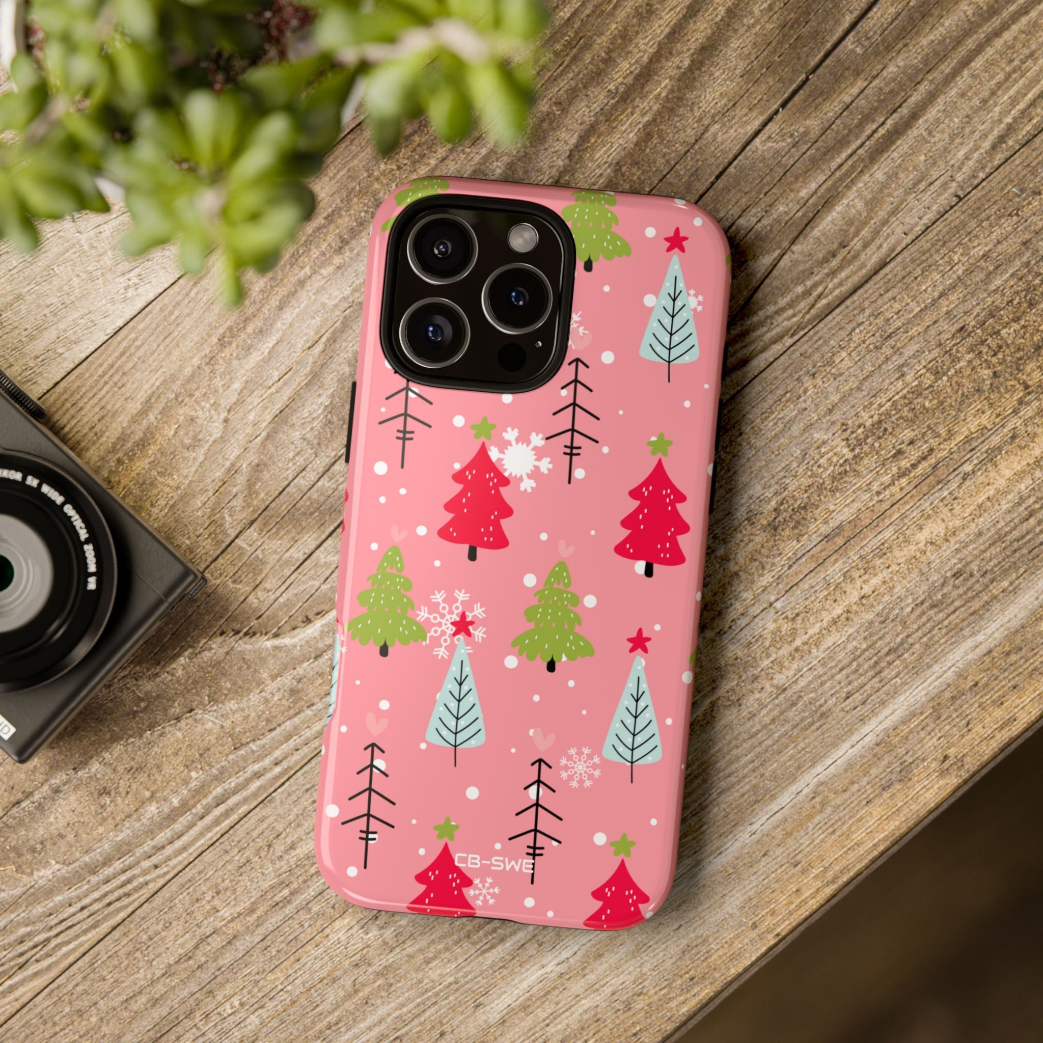 Festive Trees Dance - iPhone Case