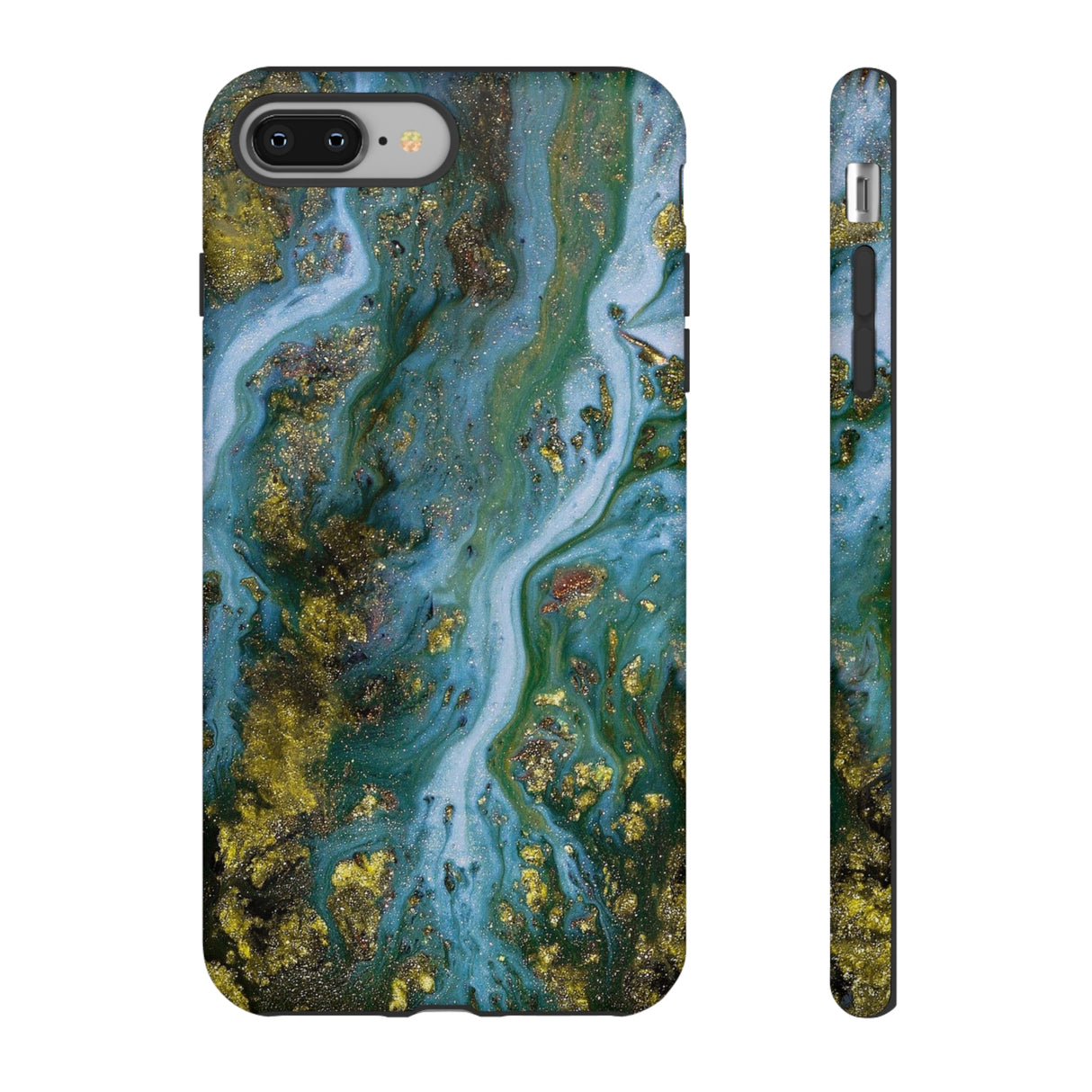 Ocean Blue Ink Art iPhone Case (Protective) iPhone 8 Plus Matte Phone Case