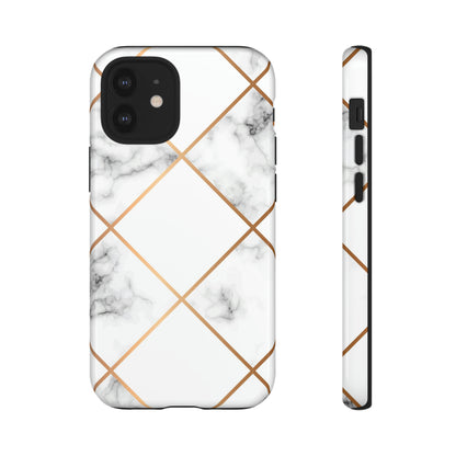 White Marble - Protective Phone Case