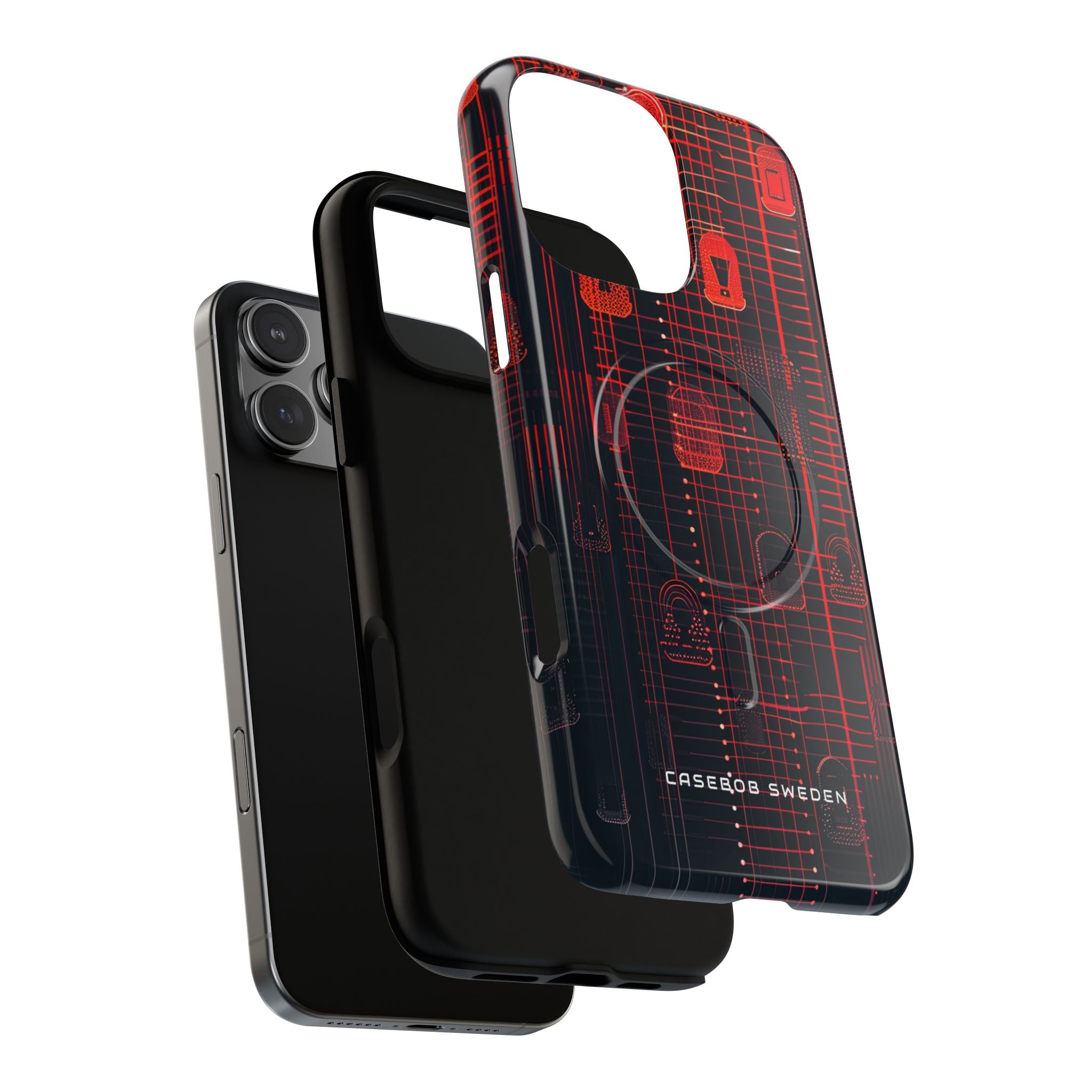 Gradient Cyber Lock iPhone 16 | Tough+ Phone Case