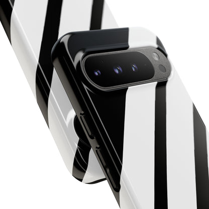 Diagonal Bands Noir Google Pixel 9 Pro XL Case - Tough