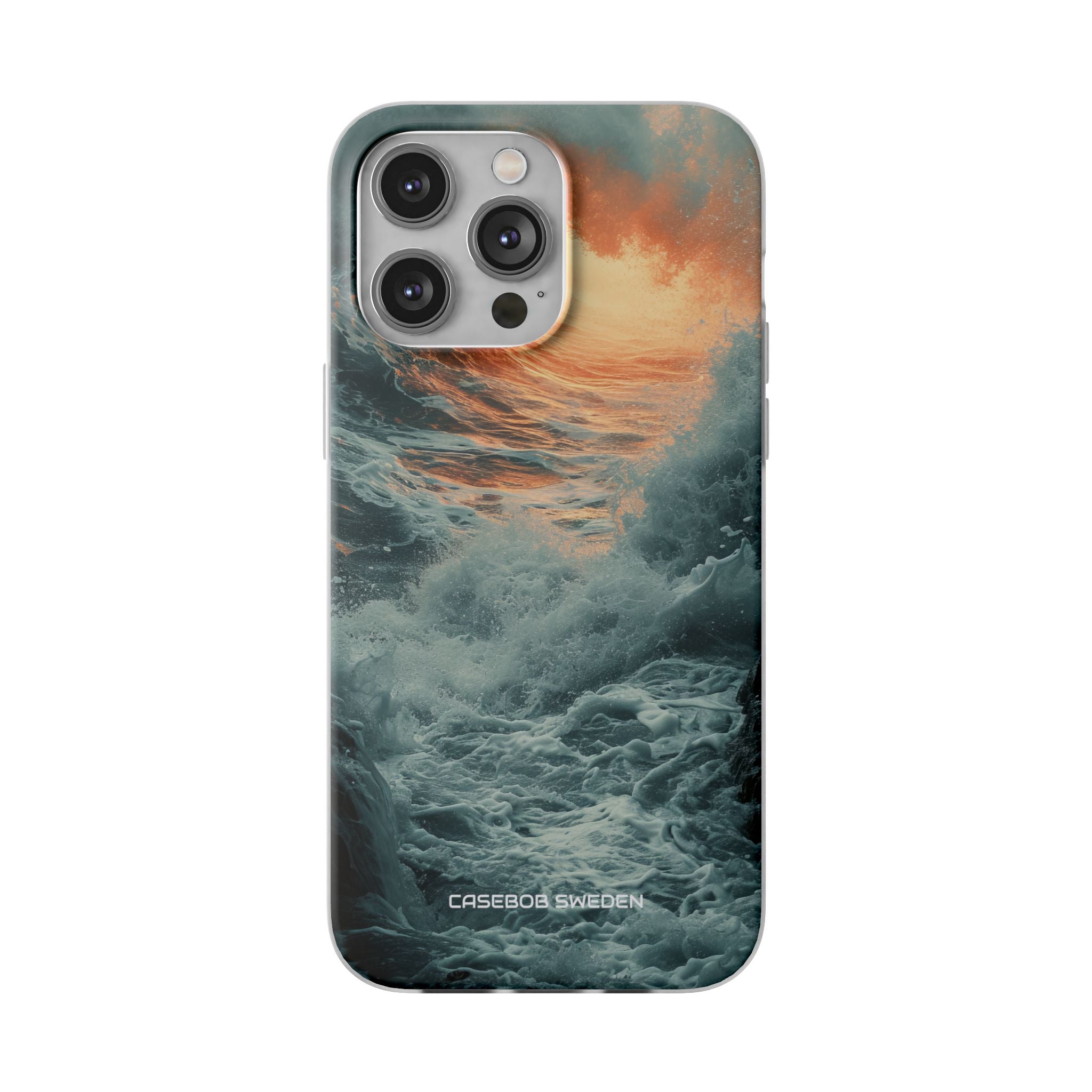 Fiery Wave Power - Flexi iPhone 14 Phone Case