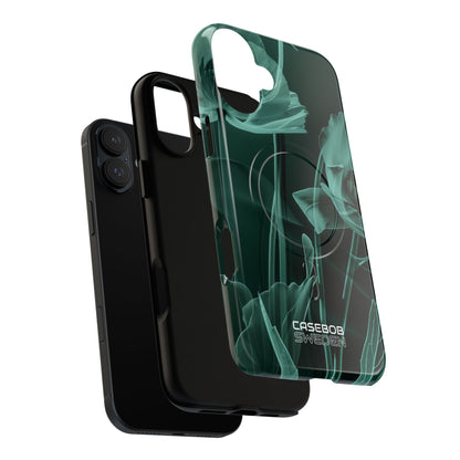 Teal Bloom Radiance iPhone 16 - Tough+