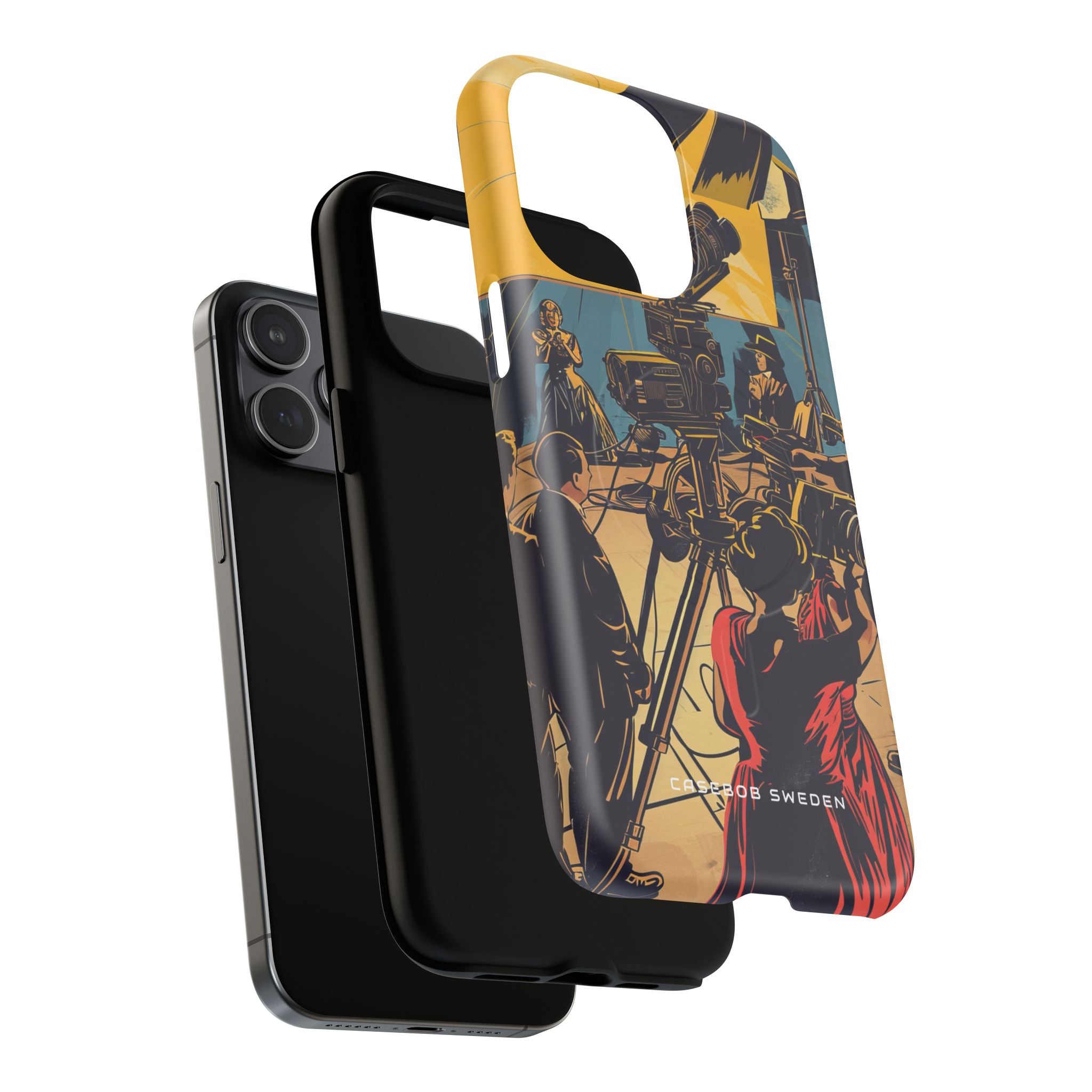 Golden Era Cinematic Spotlight iPhone 15 | Tough+ Phone Case