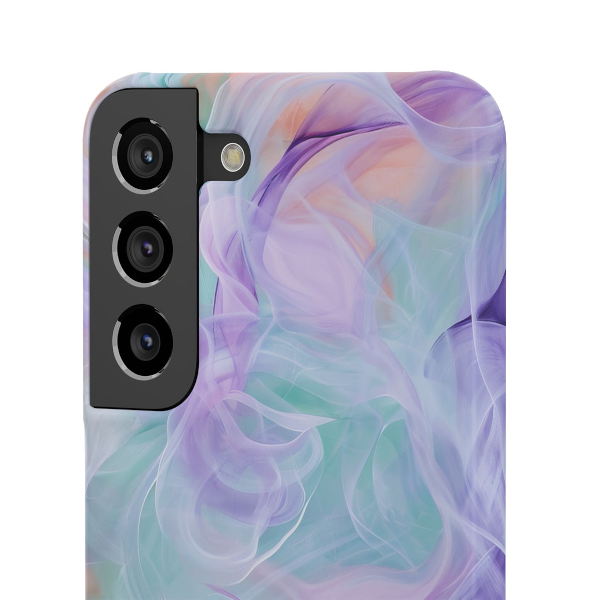 Purple Peach Whirl - Slim Samsung S22 Phone Case