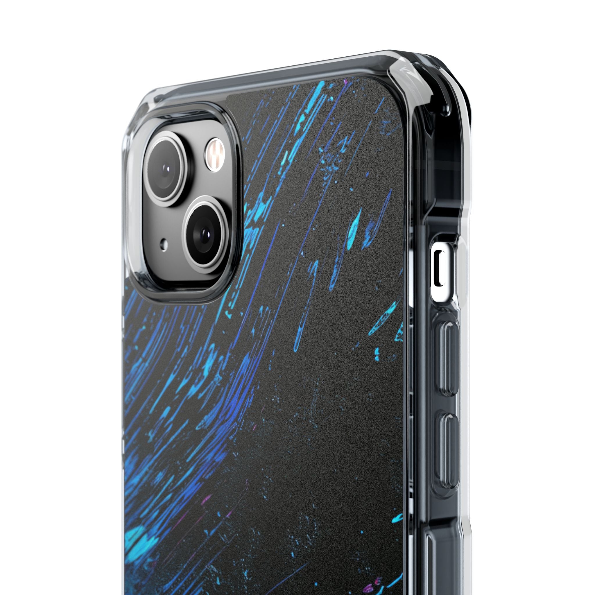 Middernachtblauwe Stromen iPhone 14 - Impact Clear+