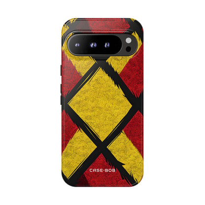 Cracked Diamond Grid Google Pixel 9 Pro XL Case- Tough