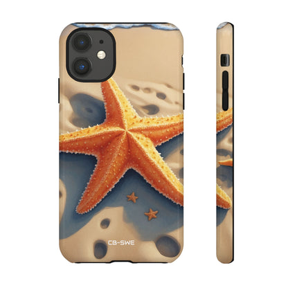 Starfish Rests On Sand - iPhone Case