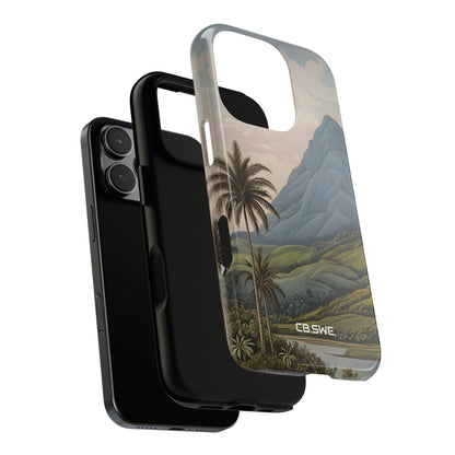 Tropical Serenity Landscape Palm Trees iPhone 16 - Tough