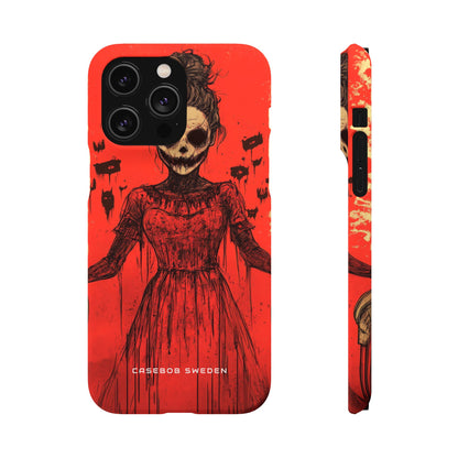 Haunting Scarlet Descent iPhone 14 - Slim Phone Case