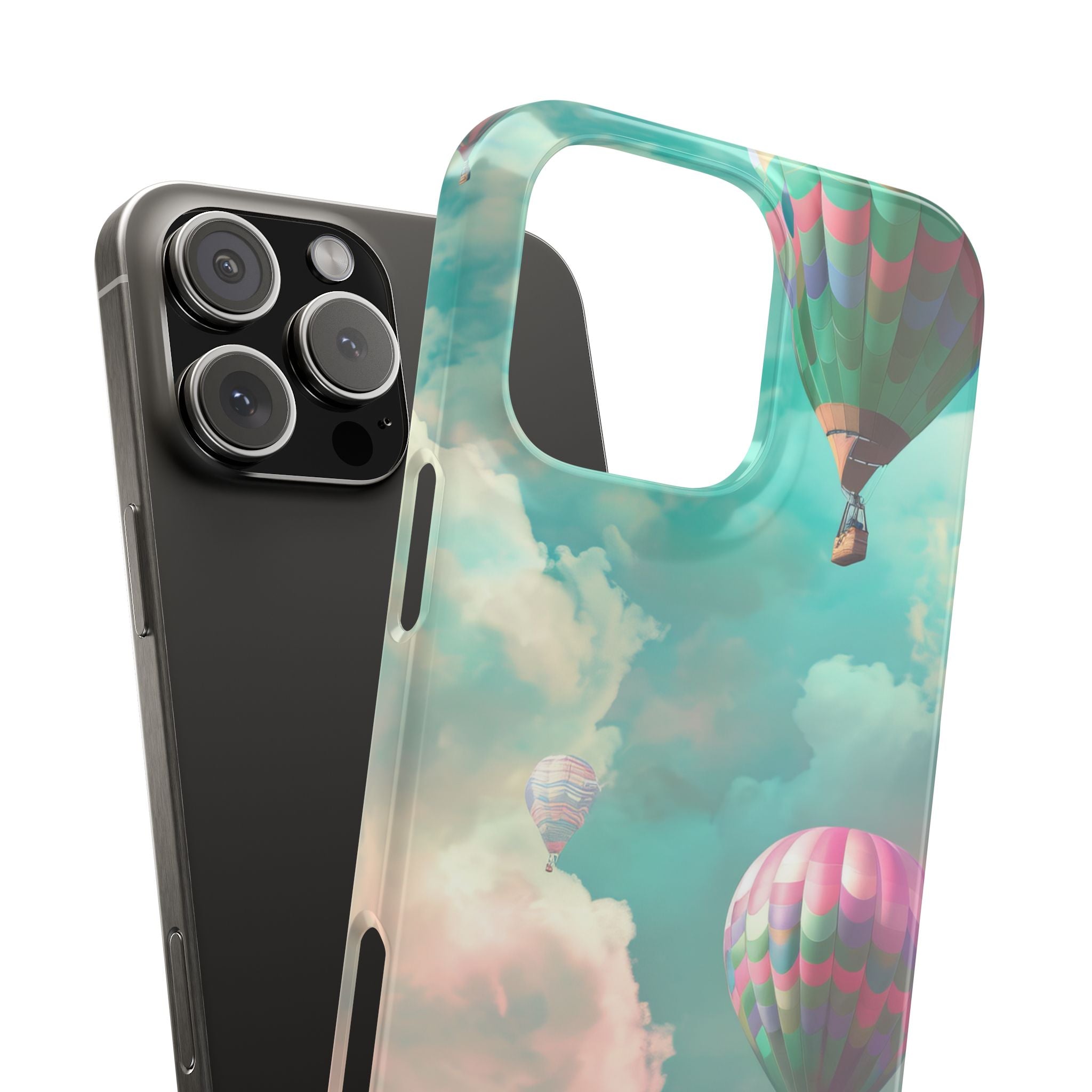 Pastel Balloon Adventure - Slim iPhone 16 Phone Case