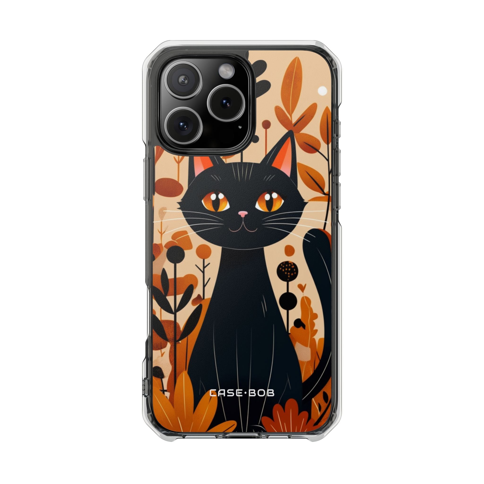 Black Cat Glow iPhone 16 Pro Max Case - Impact