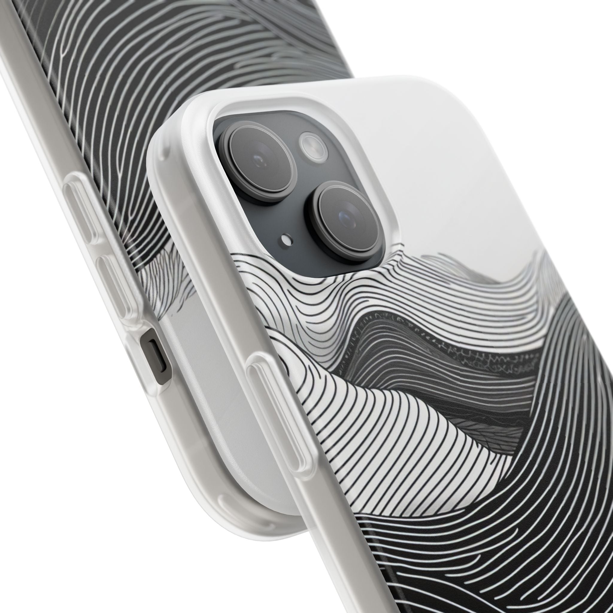 Undulating Horizon Waves iPhone 15 - Flexi Phone Case