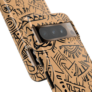 Mystic Tribal Geometry | Protective Phone Case for Google Pixel