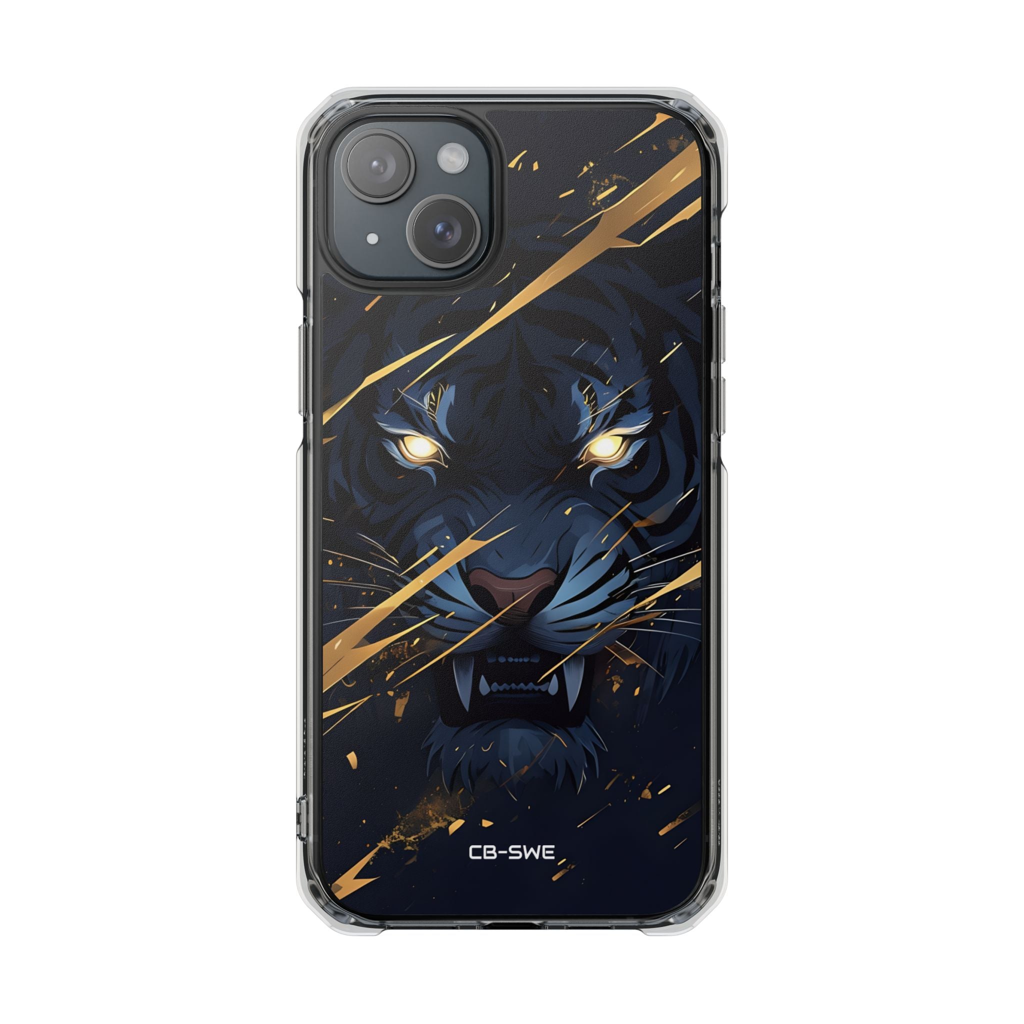 Tiger's Glowing Gaze iPhone Case - Impact