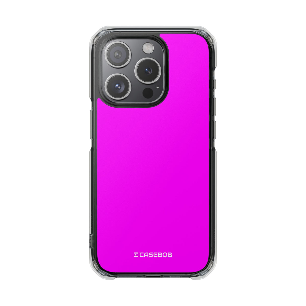 Magenta | Phone Case for iPhone (Clear Impact Case - Magnetic)