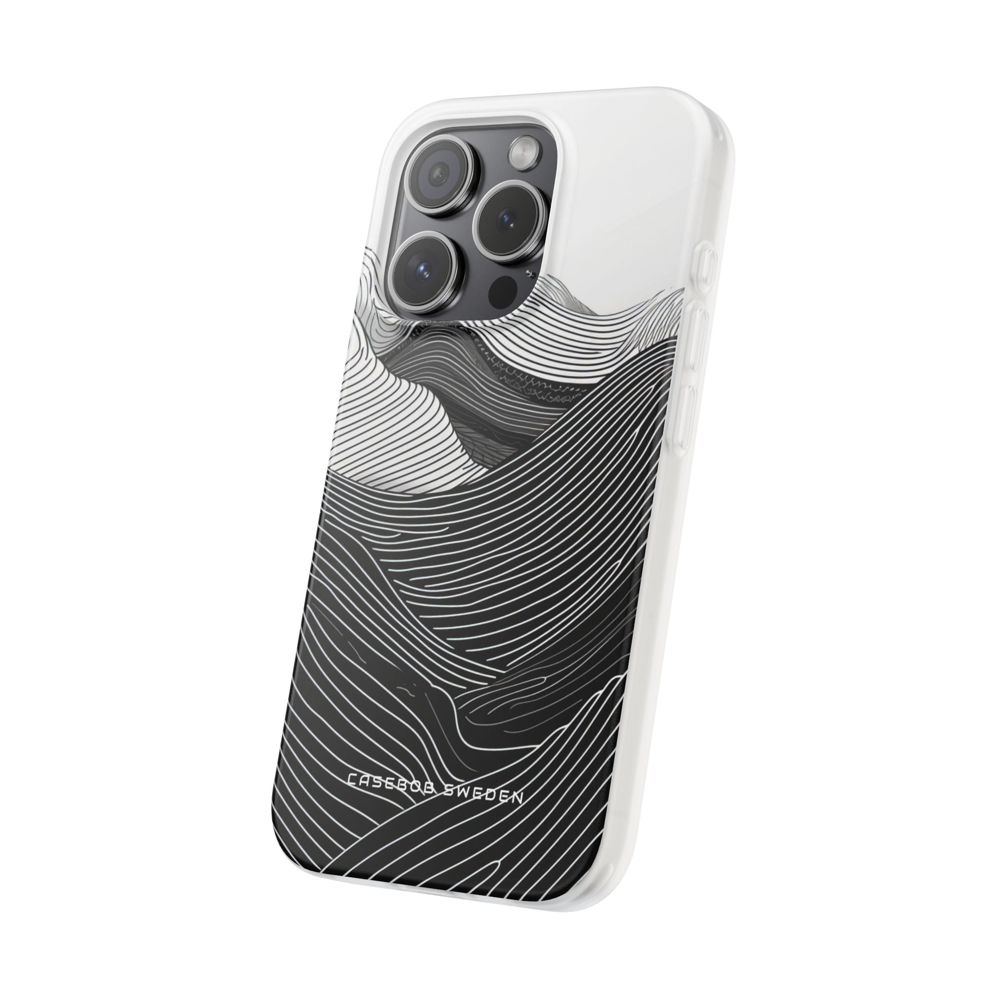 Undulating Horizon Waves iPhone 15 - Flexi Phone Case