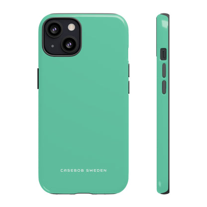 Mittleres Aquamarinblaues iPhone 13 - Robuste Handyhülle