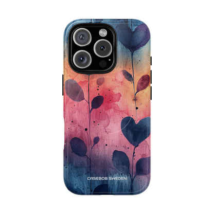 Watercolor Heart Art - Tough + MagSafe® iPhone 16 Phone Case