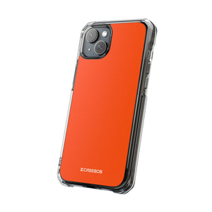 International Orange | Handyhülle für iPhone (Clear Impact Case – magnetisch) 