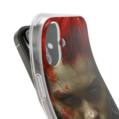 Red Spike Gaze iPhone 16 Case - Soft