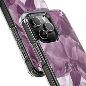 Radiant Orchid Design | Handyhülle für iPhone (Clear Impact Case – magnetisch) 