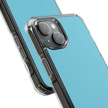 Middle Blue - Clear Impact Case for iPhone