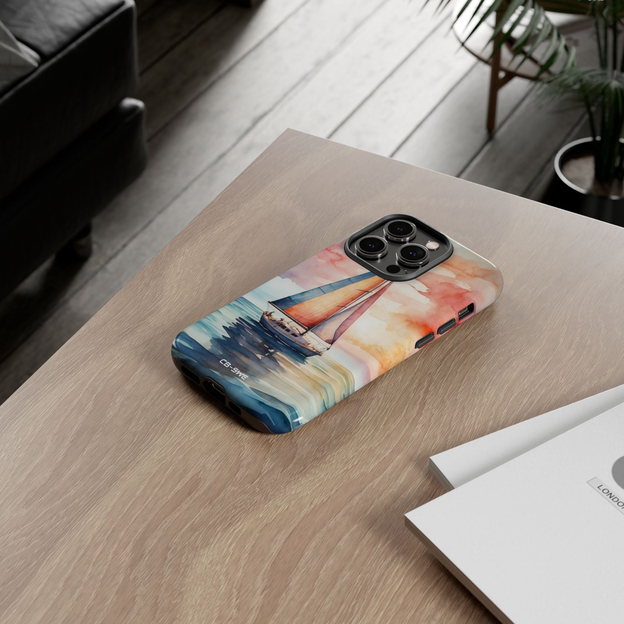 Sailboat Glides Calm - iPhone Case