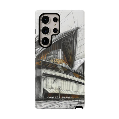 Architectural Curves in Line Formation Samsung S24 - Tough Phone Case