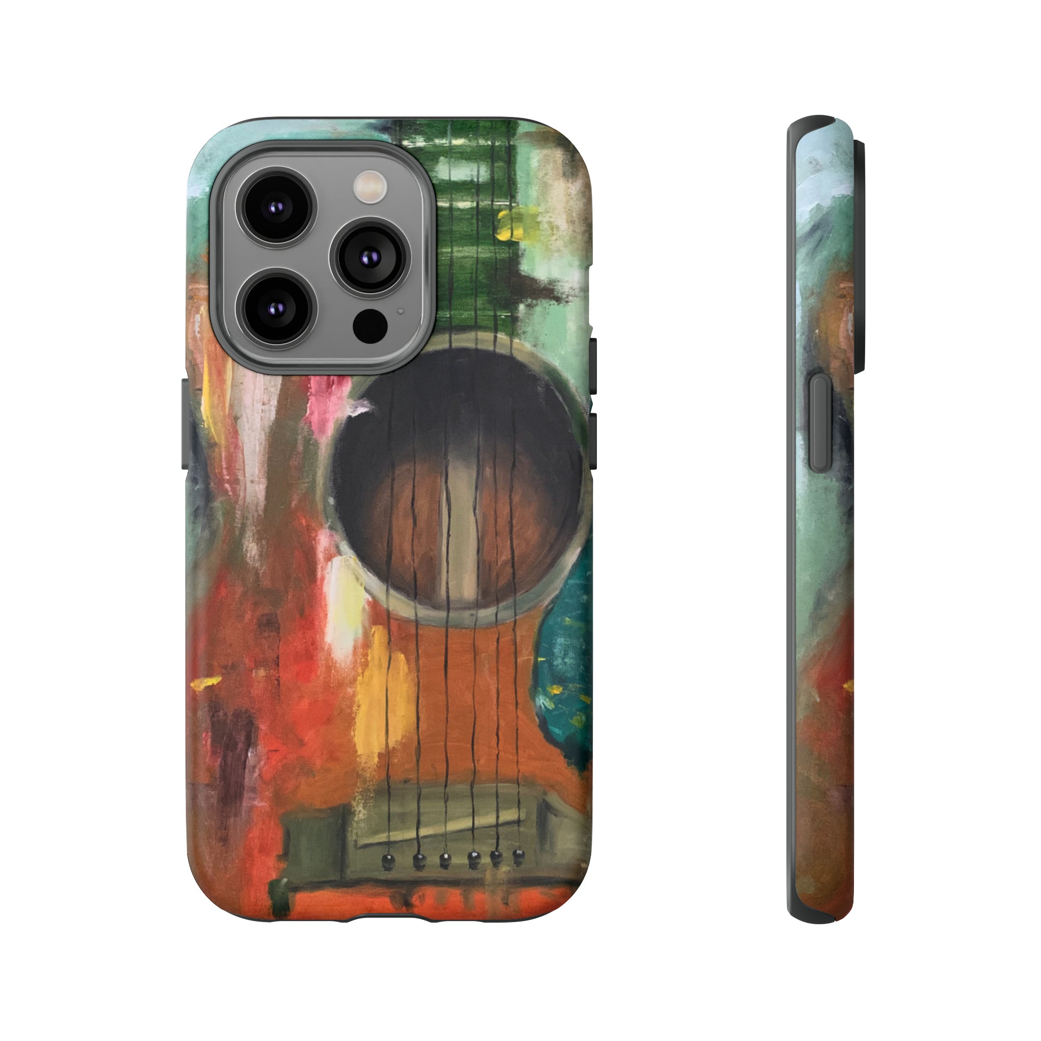 Oil painting - Guitar - Protective Phone Case