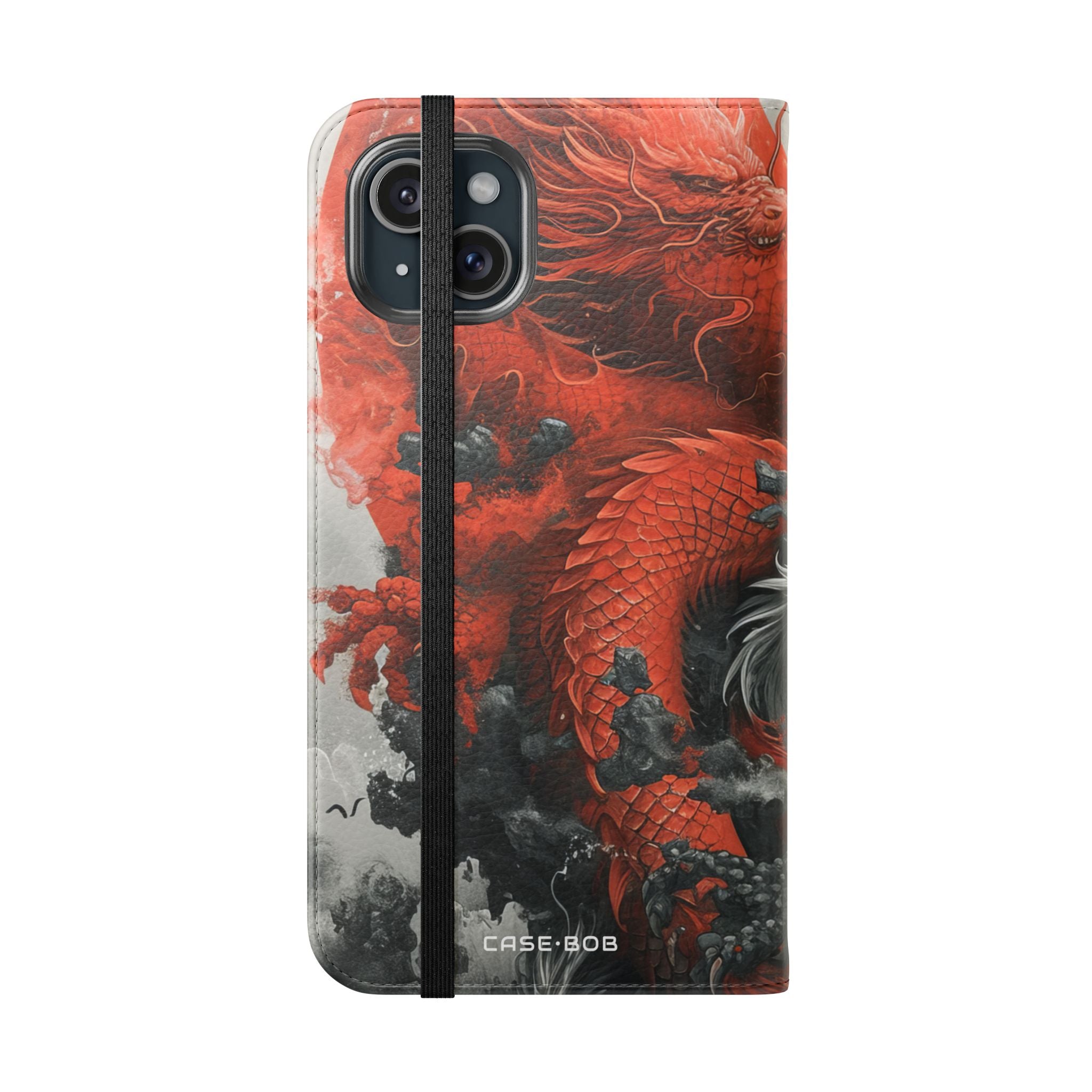Twin Dragons Dance - iPhone 15 Plus Case - Portemonnee