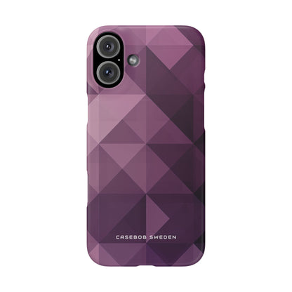 Gradient Purple Mosaic iPhone 16 - Slim Phone Case