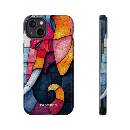 Elephant Mosaic iPhone 14 Plus Case - Tough