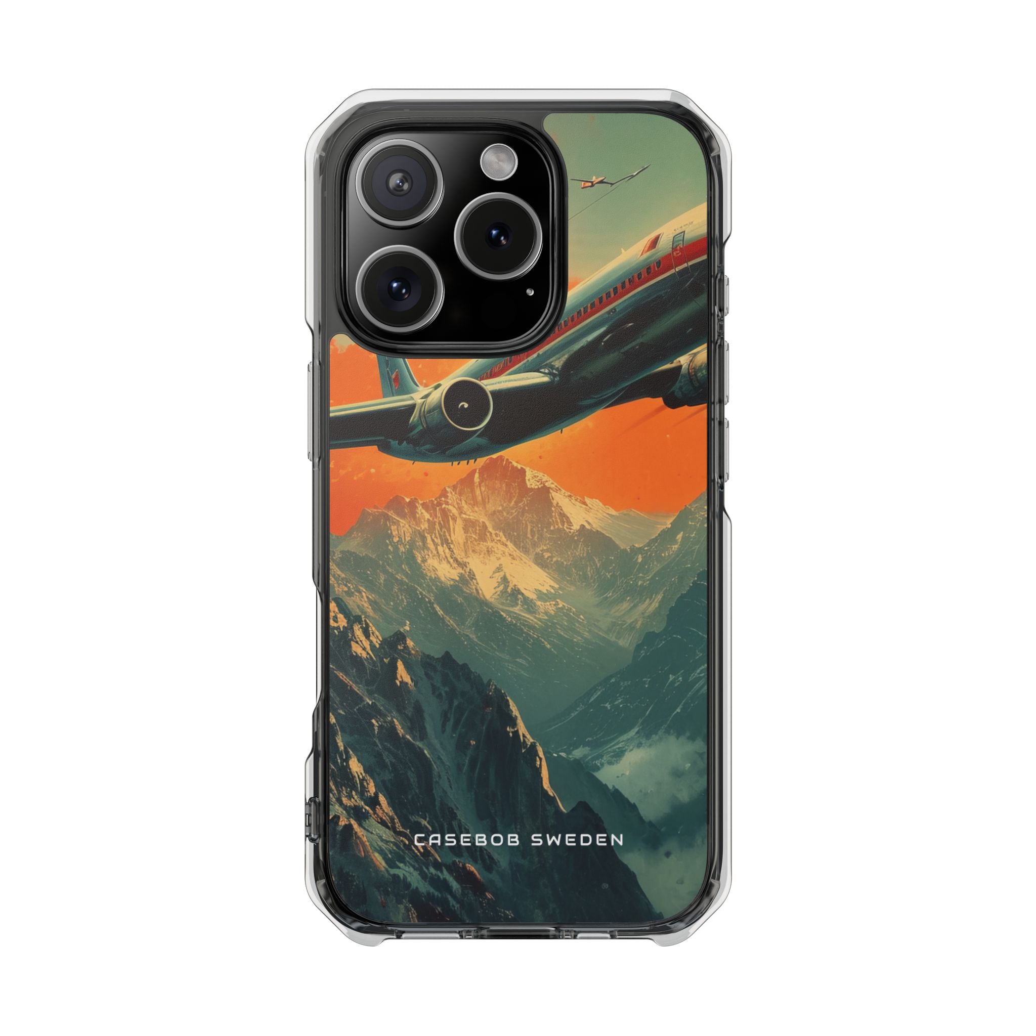 Vintage Skyward Adventure iPhone 16 - Transparente, stoßfeste Handyhülle