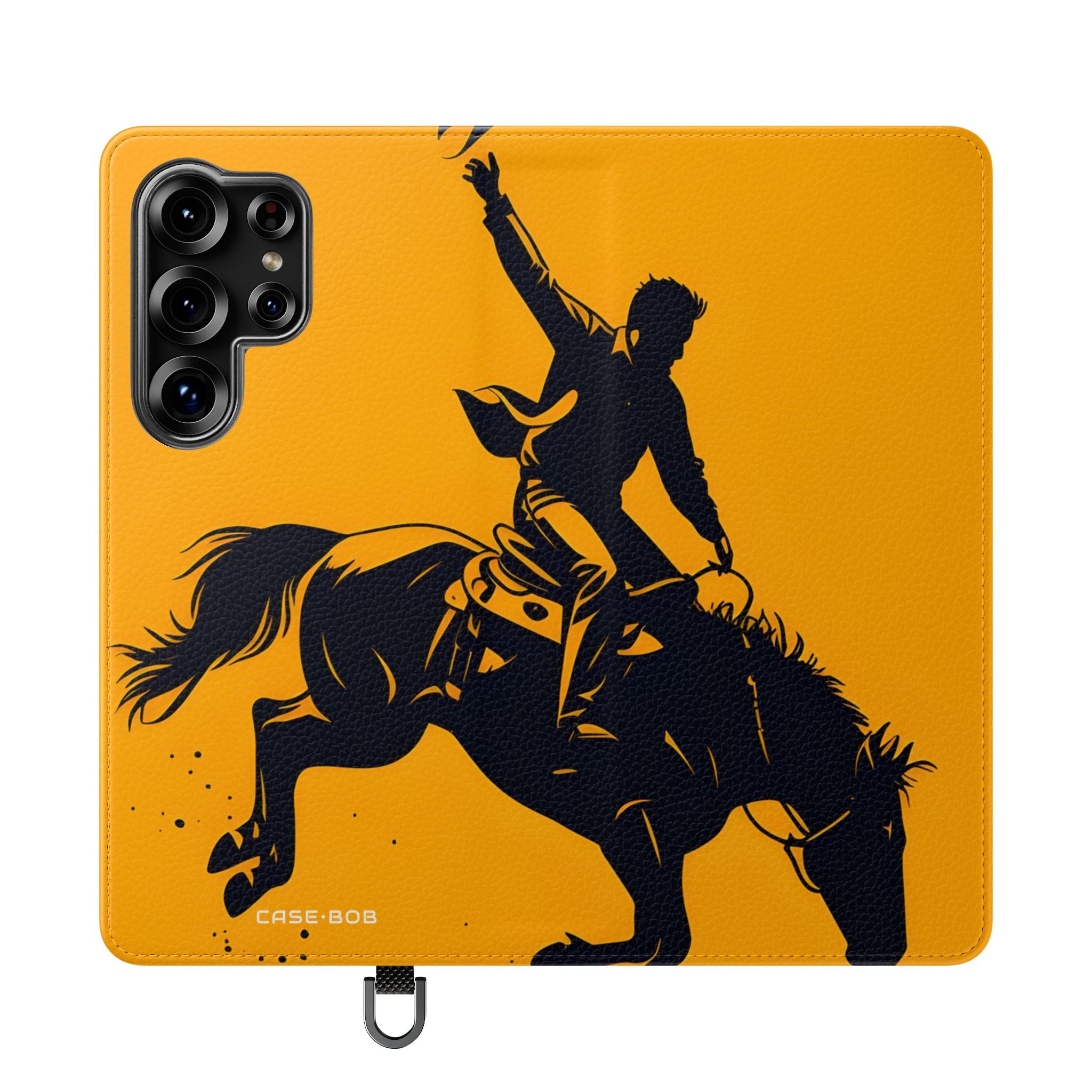 Bucking Cowboy Shadow - Samsung S25 Ultra Case - Wallet