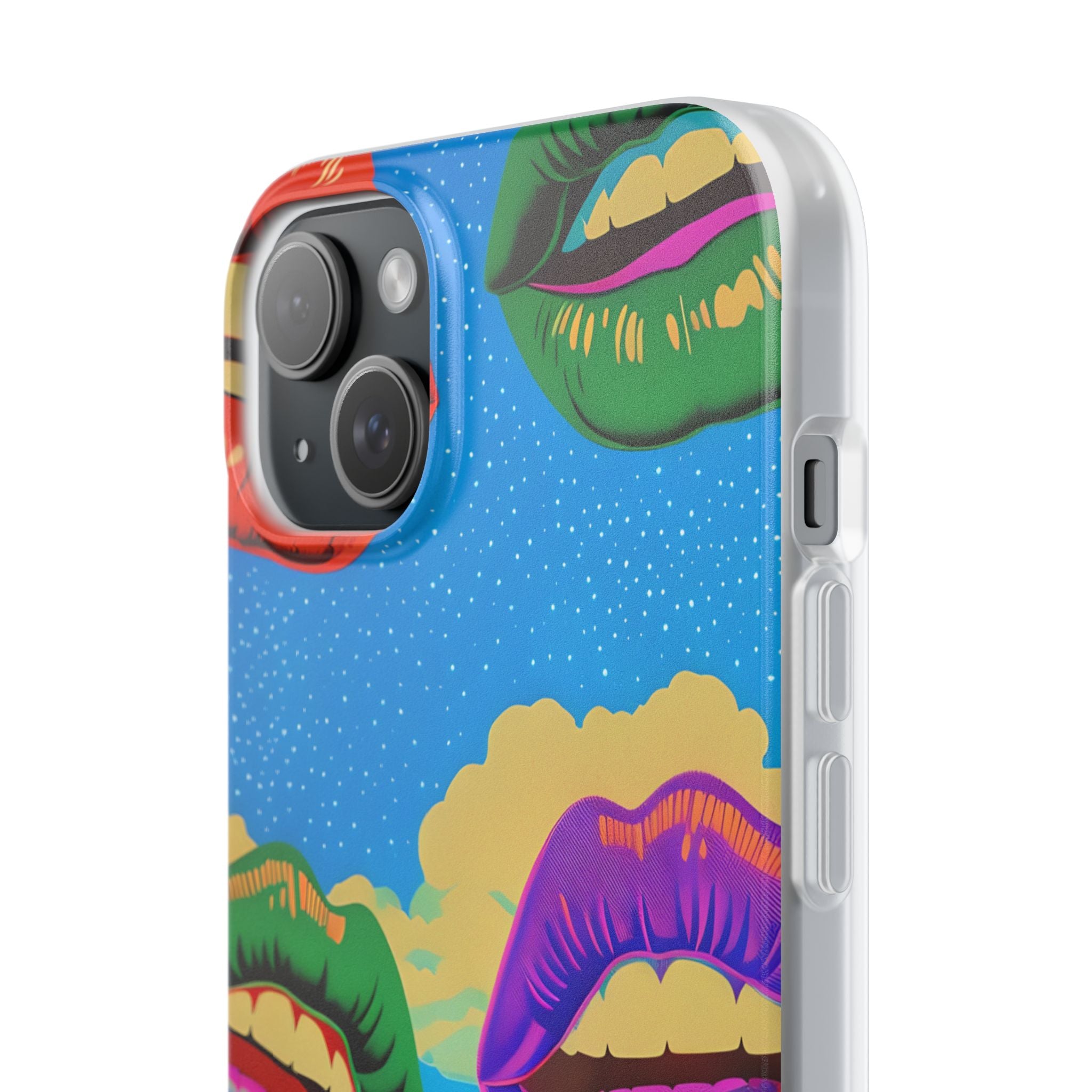 Colorful Lipscape iPhone 15 Plus Case - Soft