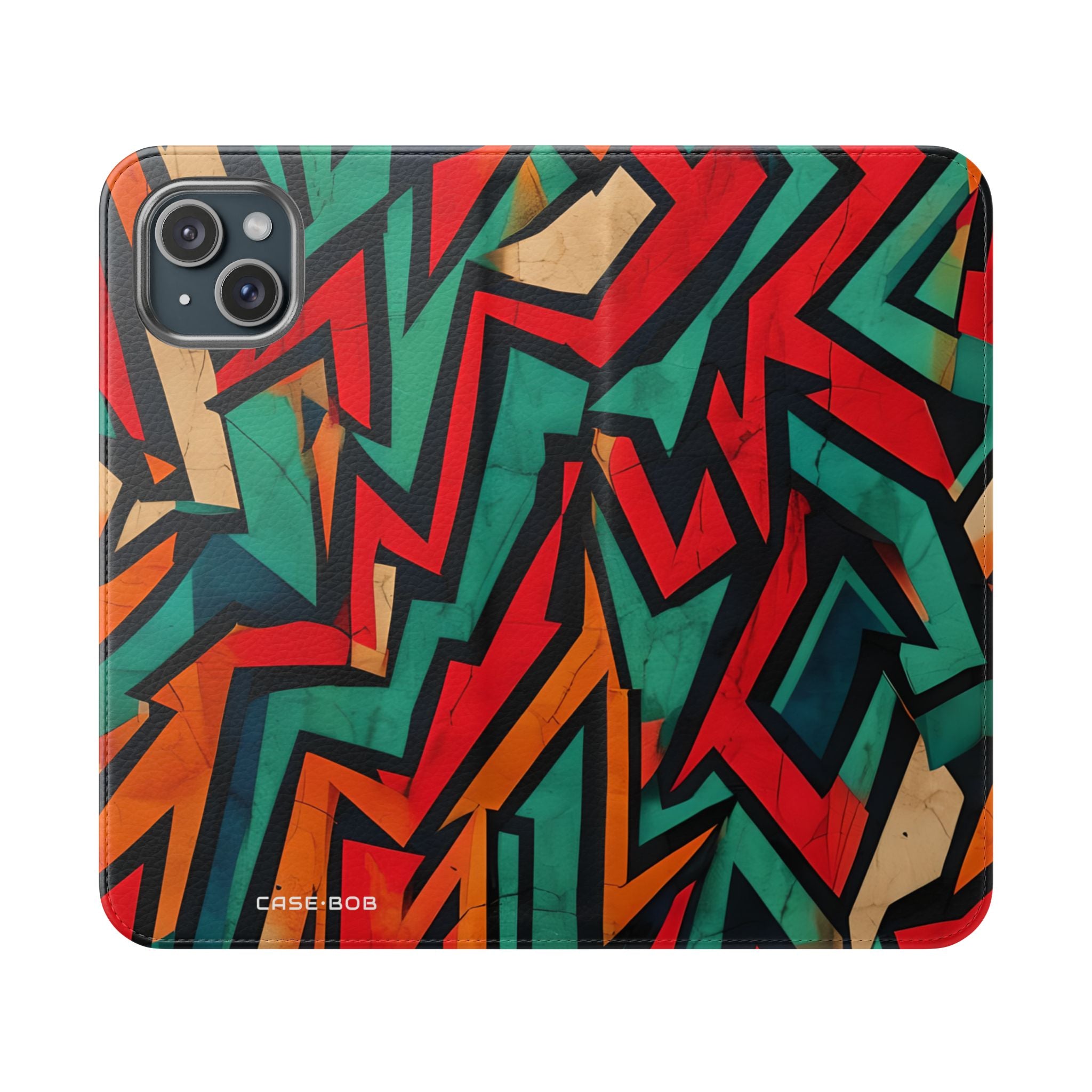 Jagged Flame - iPhone 15 Plus Case - Wallet