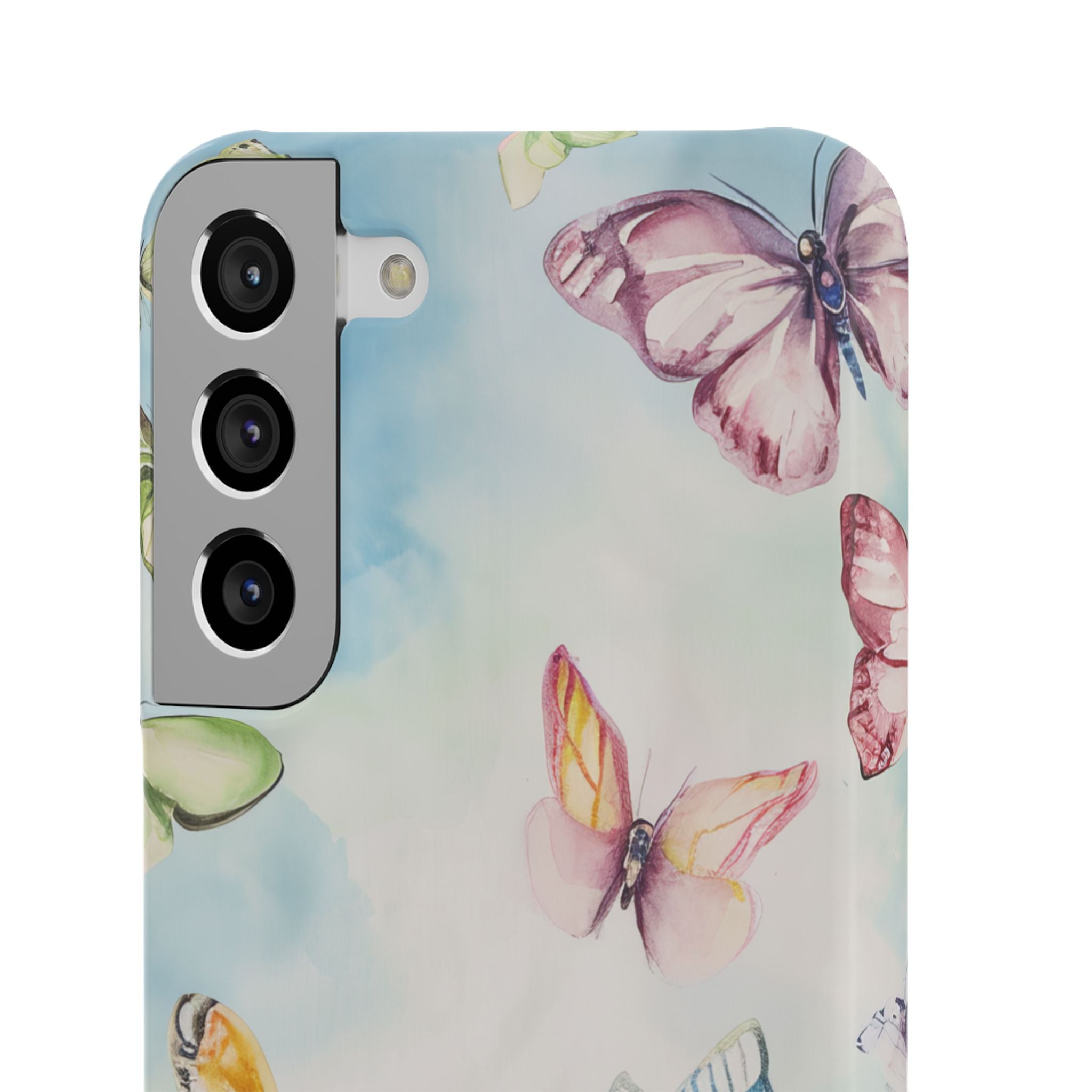 Watercolor Butterfly Bliss - Slim Samsung S22 Phone Case