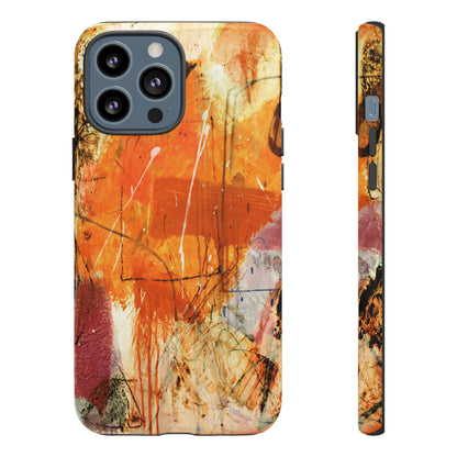 Abstract Orange Art - Protective Phone Case