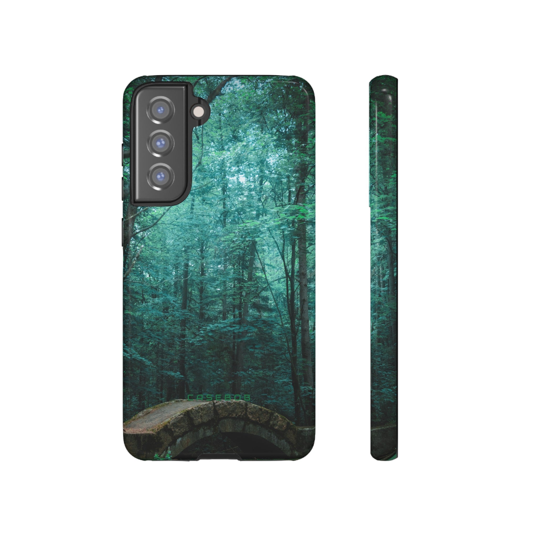 Mystical Forest with Stone Bridge - Protective Phone Case