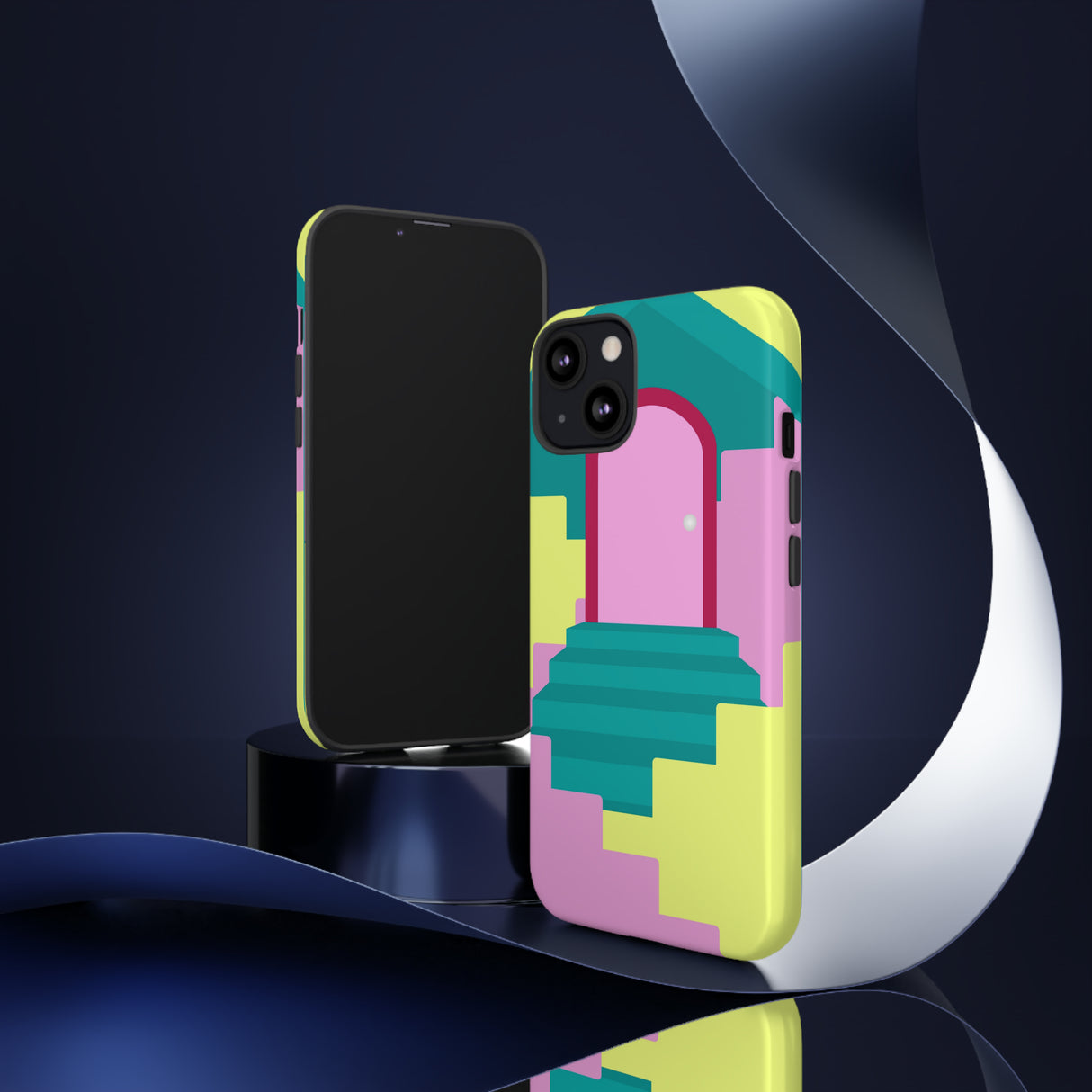 Vector Illustration of Stairs - Protective Phone Case