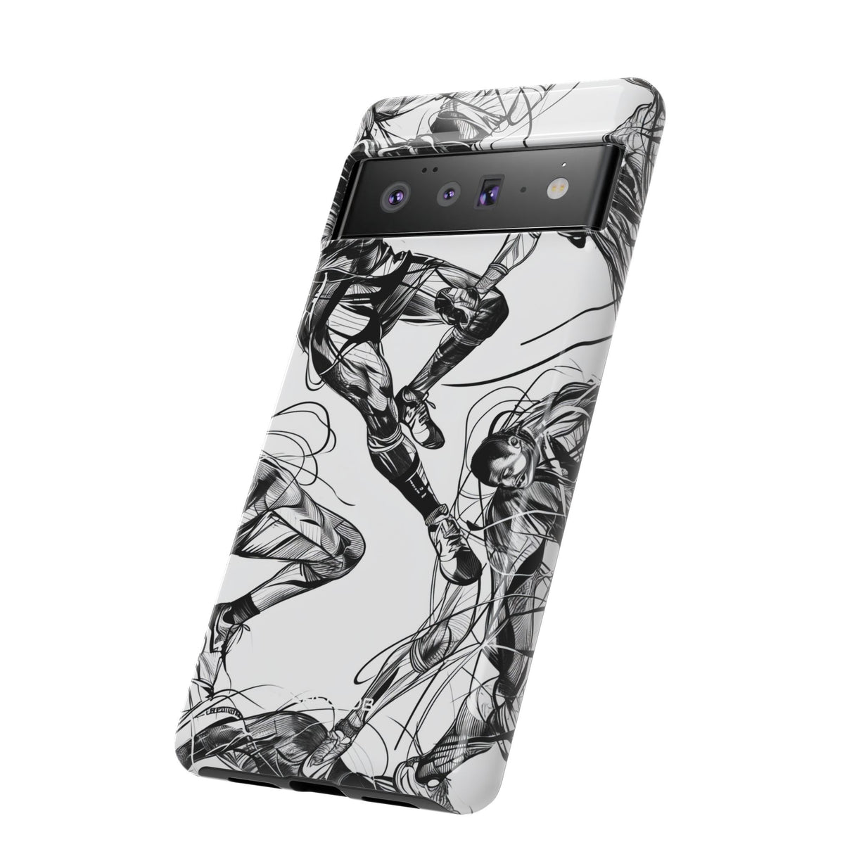 Dynamic Athletic Surrealism | Protective Phone Case for Google Pixel