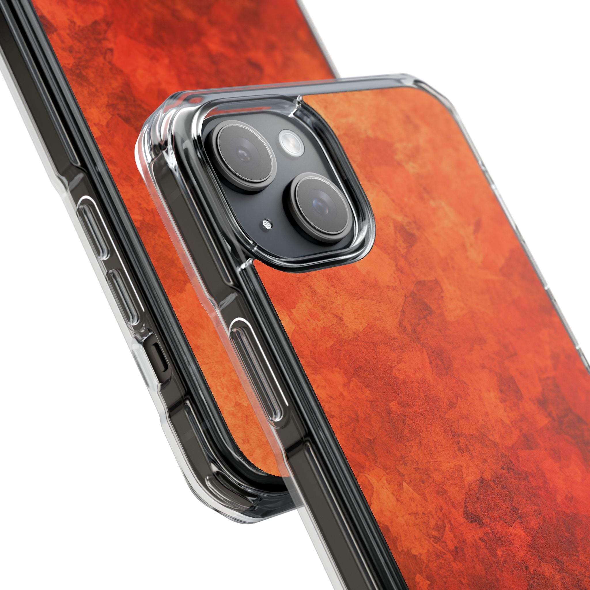 Strati d'Autunno Cremisi iPhone 15 - Impact Clear+
