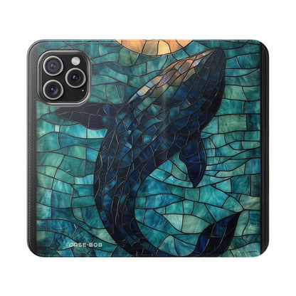 Blue Whale Mosaic - iPhone 15 Pro Max Case - Wallet